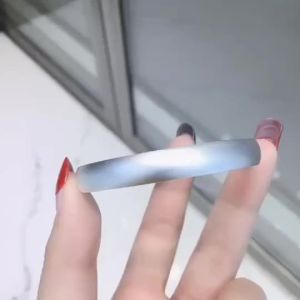 2024 Authentic 999 Silver Heart Bracelet Frosted Pure Silver Womens Ancient Method Bracelet Simple Opening Fashion Bracelet Wholesale of Jewelry