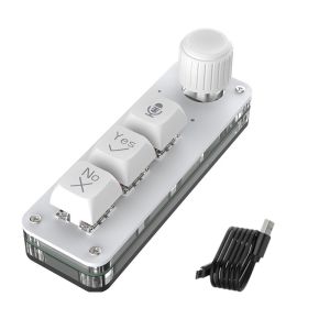 AKZDXE Voice Command Keys AI Voice Input Keyboard Built-In Microphone Wired/2.4G Connection Mini Voice Keypad Vibe Coding Coding Keypad For CodexClaude