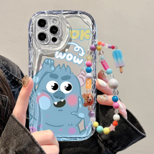 MOR Case Realme 2 Pro 5 5i C1 C2 C3 C11 C20 C12 C21Y C25 C25S C25Y C30 C30S C51 C51S C53 C55 C63 Note 50 Narzo 20 30A 50A 50i Prime Casing Motif Cartoon Disney Monster Furry Tali Lanyard Manik Anti-Scratch Camera Protection