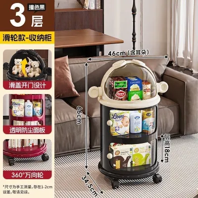 Movable Snack Storage Rack Multilayer Livinghome Storage Organizer For Toys&Dolls Children Storage Rack