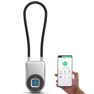 Cabinet cable Lock Fingerprint App 38CM Cupboard Lock refrigerator Baby Child Home Safety Waterproof