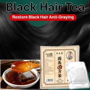 Black Hair Tea Restore Black Hair Anti - Graying Natural Ingredients Chinese Herbal Tea Say Goodbye To White Hair