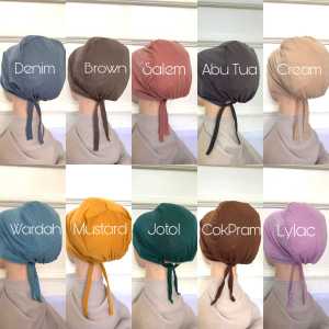 Ciput Polos Turky Basic Inner Tali Belakang Daleman Hijab terbaru By KSP