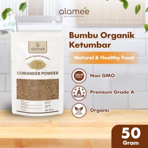 ALAMEE Bubuk Ketumbar Organik Bumbu Dapur Instan Coriander Powder Murni Asli Tanpa Campuran 50 Gram