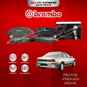 PROTON PERDANA REAR (BELAKANG) BREMBO BRAKE PAD 100% ORIGINAL AUTHENTIC PRODUCT (PRICE FOR 4 PCS)