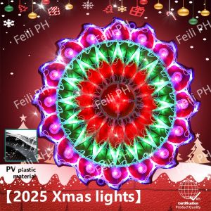 Waterproof Parol Christmas Lanterns Christmas lights Decoration Christmas Parol with Light Xmas Support Led Parol Light Lantern Seasonal Outdoor Christmas Lights for Wedding & Bedroom & Bar Dancing LED Christmas Colorful Lights