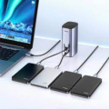 Bộ chuyển đổi USB Type C 12 in 1 Ugreen 90325 CM555 Chính Hãng (3*USB 3.0, 2*HDMI,1 DP, RJ45, SD&TF&3,5mm , PD100W). 