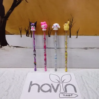 (1pcs) pensil lantu/lantu bensia/pensil cabut lucu/pensil bongkar pasang
