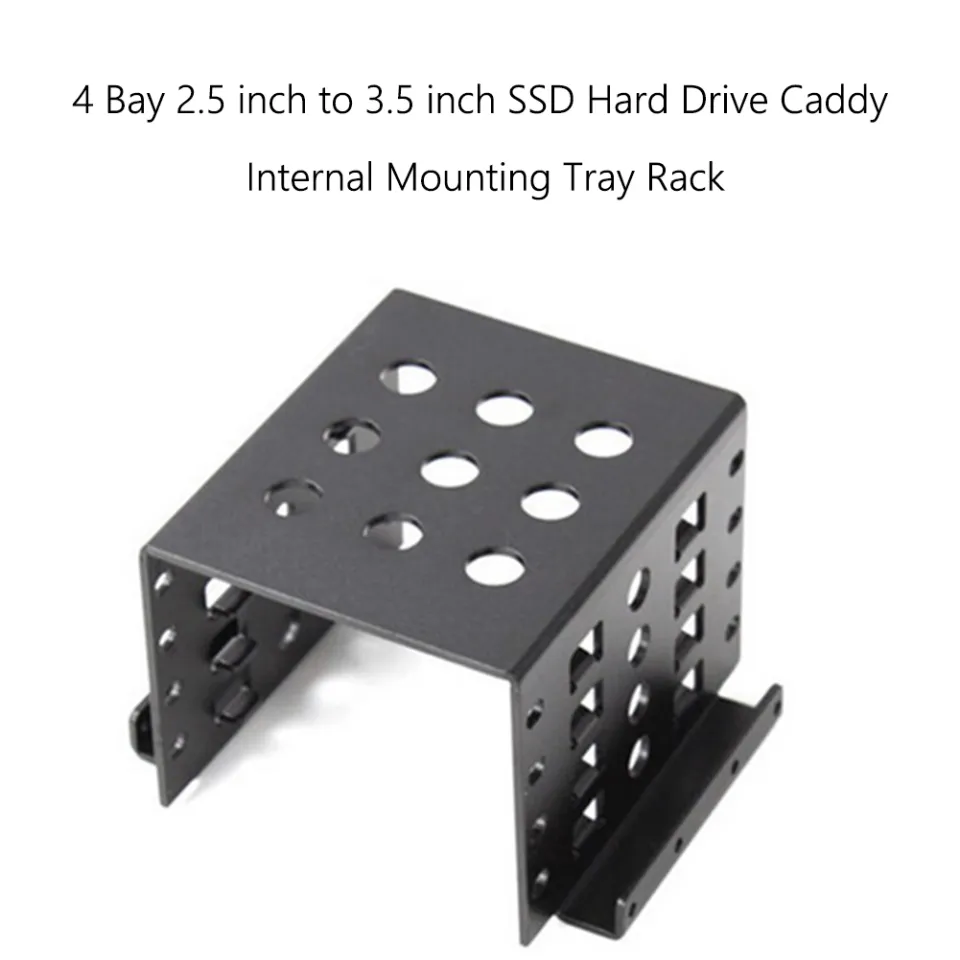 thumbnail image 2 of Get Your SSD Organized! 4-Pack 2.5 To 3.5 Inch Hard Drive Adapter Mounting Bracket Kit 2 of 5