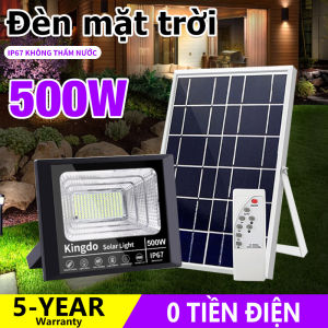 BẢO HÀNH 2 NĂM  DÂY 5M - Đèn led năng lượng mặt trời ngoài sân và trong nhà 500W 200W 45W siêu sáng  Đèn pha Led năng lượng mặt trời pha 500W Solar Chip Led Siêu Sáng chống nước tuyệt đối