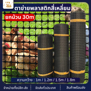 ตาข่ายพลาสติก ตา39x39cm (ความยาว ยกม้วน30m) ตาข่ายพลาสติกสี่เหลี่ยม พลาสติกตาข่าย plastic mesh ตาข่ายล้อมสวน ตาข่ายพลาสติก เล้าไก่ หลักไม้เลื้อย