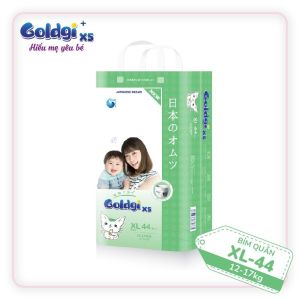 Bỉm nhật GoldgiX5 cải tiến Dán NB86/L56/M66/S76 quần XL44/L48/M54/XXL32