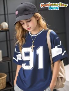 [Local Stock] VCC T-Shirt for Kids Funny Digital 3D Print Girls Number 67 Football Jersey T Shirt Loose Jersey Style Fashion Childrens Clothing