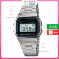 Đồng hồ casio điện tử A158, đồng hồ nam nữ dây thép không gỉ cao cấp full box thiếc. 