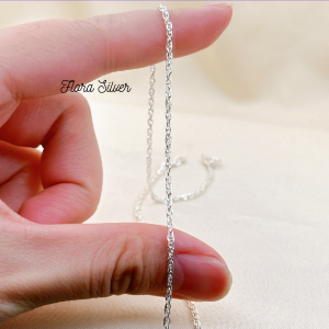FLORA 0767M - [Có bán lẻ] Vòng cổ dây chuyền bạc ta hình thỏ My Melody dành cho bé gái
