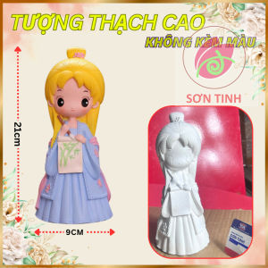Tượng thạch cao Cô Gái du mục dễ thương M6 công chúa (Không kèm màu) Bé Tô Màu Tô Tượng
