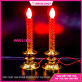 [Giá một cặp] Đèn Nến Màu Vàng Để Bàn Thờ Phật, Ông Bà, Gia Tiên Sử Dụng Đèn Quả Nhót Tiết Kiệm Điện [NEN1-VANG]. 