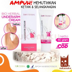 NUKANUKU - Piw Piw Crease Lightening Cream Pemutih Pencerah Ketiak Leher Lutut Selangkangan Lipatan Kulit Ampuh BPOM