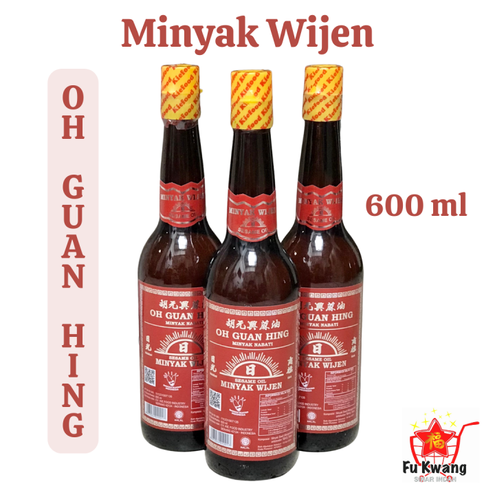 Minyak Wijen Oh Guan Hing Cap Matahari 600 Ml Sesame Oil Mayu