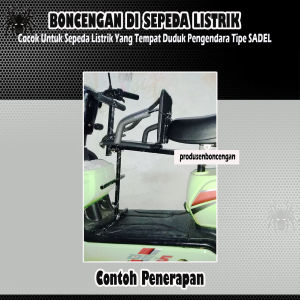 Boncengan Anak Sepeda Listrik Boncengan Sepeda Listrik Boncengan Sepeda Listrik Anak Depan Free Bantal Stang Motor