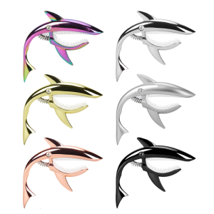 Shark Acoustic Guitar Capo Clip Changing Strings Tool Guitarra Tuning Clamp for Daily Practices Session