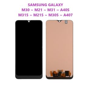 LCD SAMSUNG GALAXY M30 ~ M30S ~ M21 ~ M31 ~ A40s ~ M305 ~ M215 ~ M315 ~ A407 ~ ITC SPAREPART