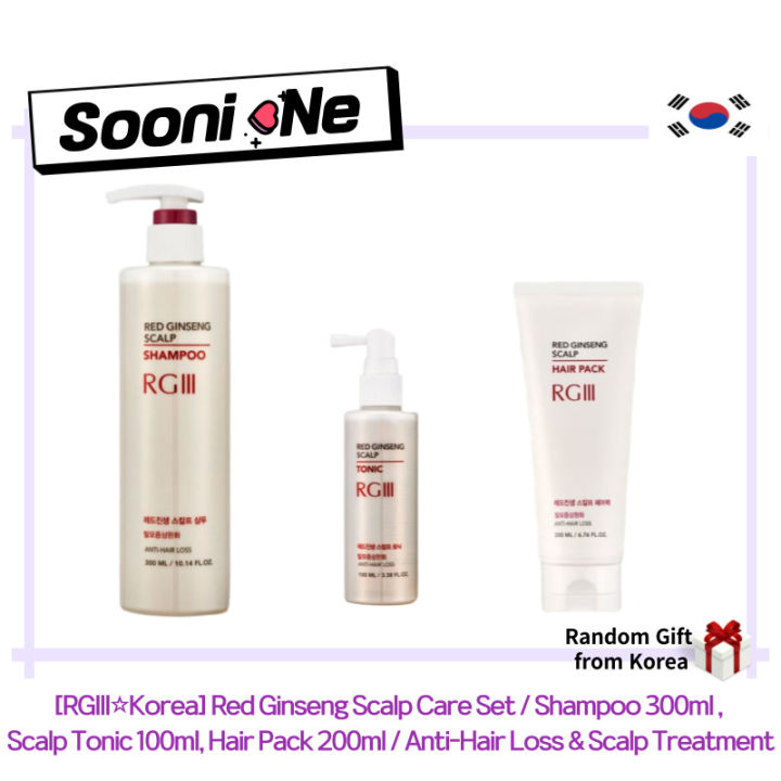 [RGIII☆Korea] Red Ginseng Scalp Care Set / Shampoo 300ml , Scalp Tonic ...
