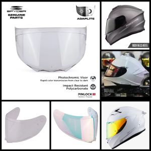 LENS VISOR FOR SPYDER PHOENIX 2PHOENIX+SHIFT 3 & SPIKE 2 HELMET