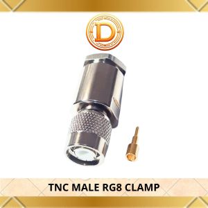 Konektor Adapter TNC male RG8/LMR400/CNT400 Clamp