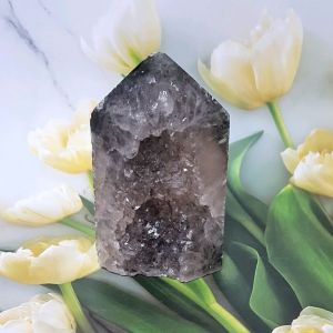 KRISTAL SG: Agate Crystal Wand (玛瑙能量柱 )