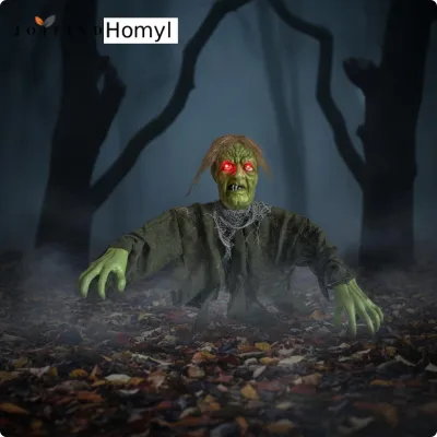 Creepy Green Zombie Stake Outdoor Scene Prop Halloween Decorations Outdoor for Garden Atmosphere