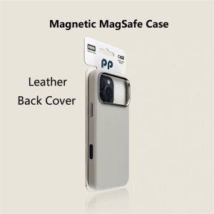 Leather Case For iPhone 17 Pro Max 17 Ari For Luxury Silicone Border Protect Back Cover With Ai Button Bumper