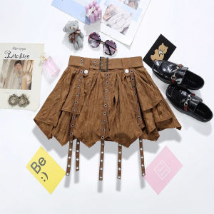 COD Maillard wears an irregular streamer skirt Dongdaemun Korea womens clothing with ruffle edge pleated tutu skirt 95262026 new product.