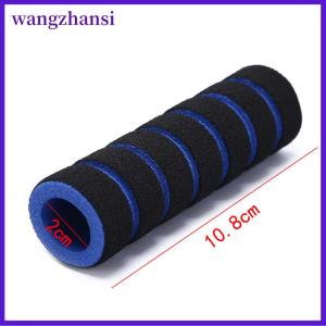 wangzhansi ที่ครอบมือจับจักรยาน2ชิ้น ที่ครอบฟองน้ำฟองน้ำสำหรับแข่งมอเตอร์ไซค์ไม่ลื่น