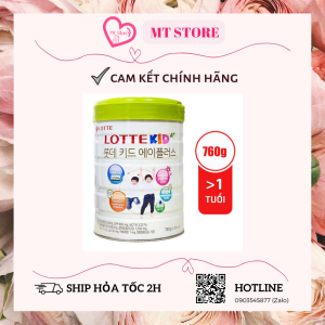 (TEM HOANTT) [DATE 2/2027] Sữa LOTTEKID A+ Hàn Quốc (LOTTE KID) hộp 760g tăng chiều cao cho bé 1-10 tuổi