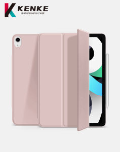 KENKE iPad magnetic case for apple iPad 2022 M2 Pro 11 Pro 12.9 2021 iPad 2020 Air 4 air 5 2020 supports Apple Pencil rechargeable tri-fold holder protective cover magnetic accessories High-end magnetic double-sided clip protective shell.