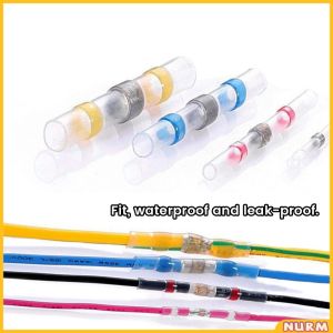 Nurm 50PCS Solder Seal Wire Connector Waterproof Heat Shrink Middle Connection Terminal Combination Box