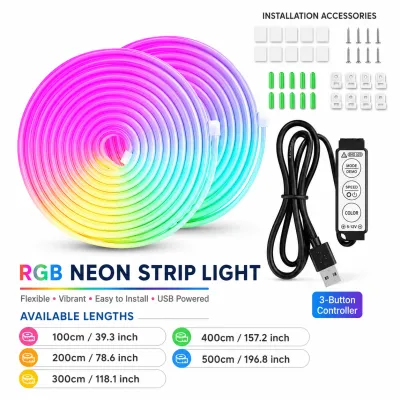 30M RGB Neon Strip Light Bluetooth Decor Light 24V Flexible Tape Cove Light for Ceiling Remote Control Strip Light