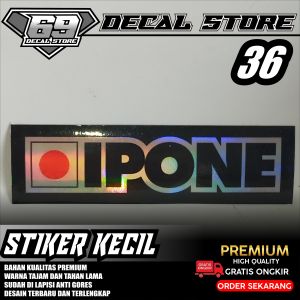 STIKER IPONE  STICKER KECIL KEREN DECAL STORE 036