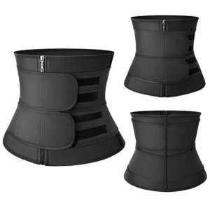 AJM Women Hot Sauna Sweats Waist Training Corset Trainer Bengkung Postnatal Body Slimming Shaping Belt Fitness Sport