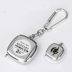 FANI Roulette Keychain Tape Measure Delicate Keyring Retractable Ruler Pocket Mini Measure Tape Measuring Tool