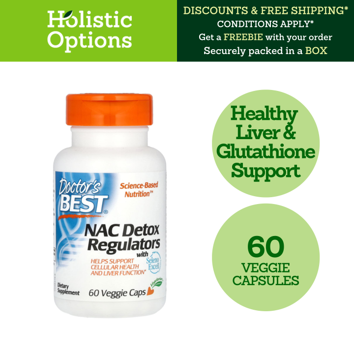 NAC Detox Regulators with Seleno Excell, Liver & Glutathione Support ...
