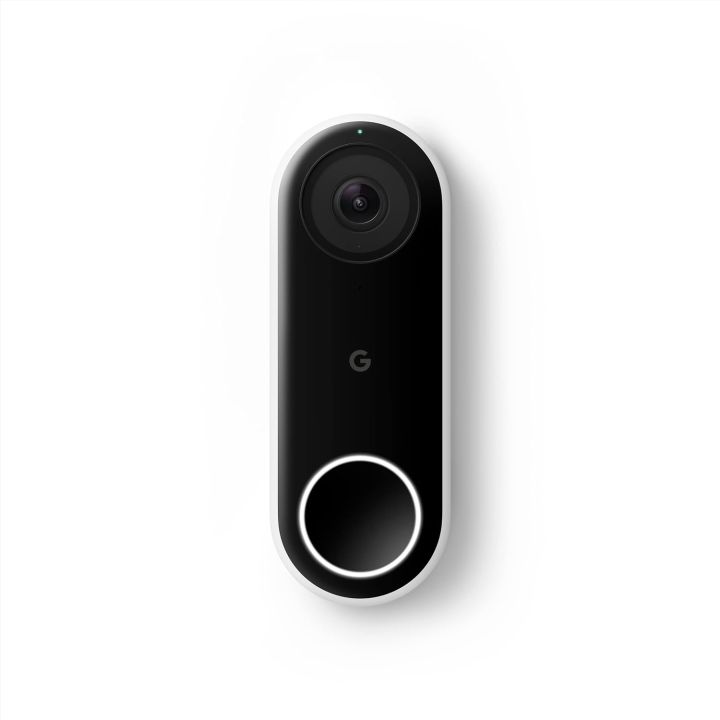 Nest Hello Video Doorbell (Wired) – 2K HDR Camera, 160° View, Night Vision, Two-Way Audio, Works With Existing Chime