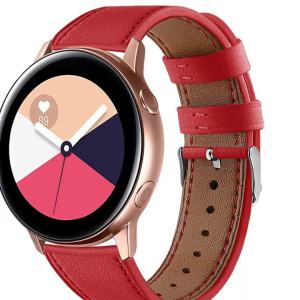 Applicable to Samsung  Galaxy Watch Active Smart Watch   First Layer Cowhide Round Tail Genuine Leather Watch Strap