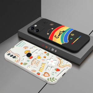 (Lokal Ready) Casing hp Vivo IQOO Z7X V27e V25 V25e V19 V9 V21 V20 V23e Y85 S1 S1 Pro Note 9 Fashion Motif Bunga Pelangi Soft Silicone Phone Case