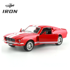 IRON 1:32 Mustang Open Door Pull Back Alloy Childrens Toy Car (available in stock)