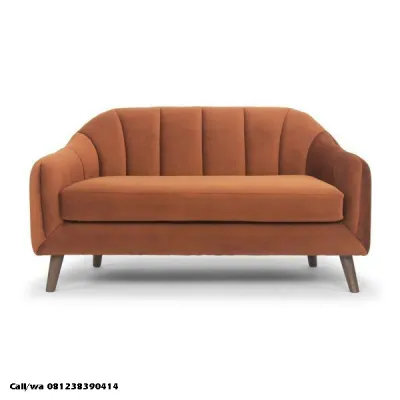 sofa 2 seater minimalis / sofa modern 2 seater / sofa tamu / sofa retro/ sofa scandinavian