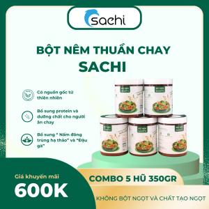 COMBO 5 Hũ Bột nêm thuần chay sachi 350gr