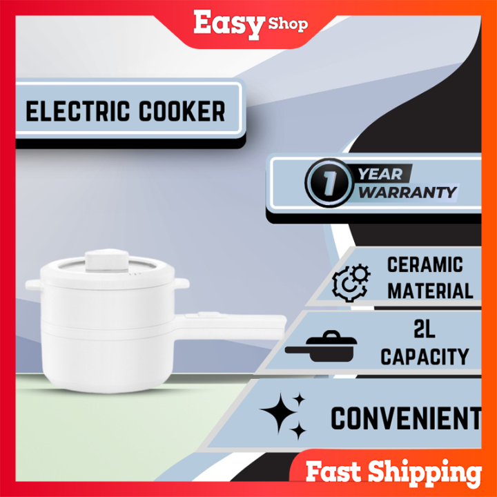 EASY Simplus Multi Cooker Non Stick Ceramic Coating Mini Electric Multi Function Cooker (1.5L