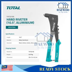 TOTAL Hand Riveter 拉钉机手动 10.5 - THT32105